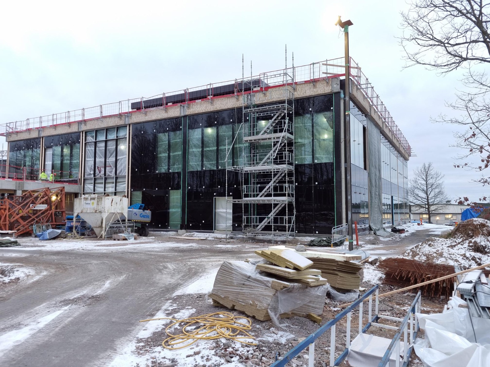 Timber Structure with Stick-Built Glass Curtain Wall Façade